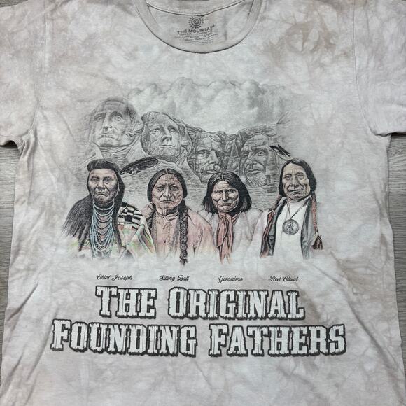 The Mountain The Original Founding Fathers Native American Shirt Men's Large - Picture 2 of 10